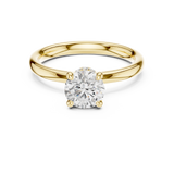 Gold Ring DDLR-644, Yellow Gold, view 4
