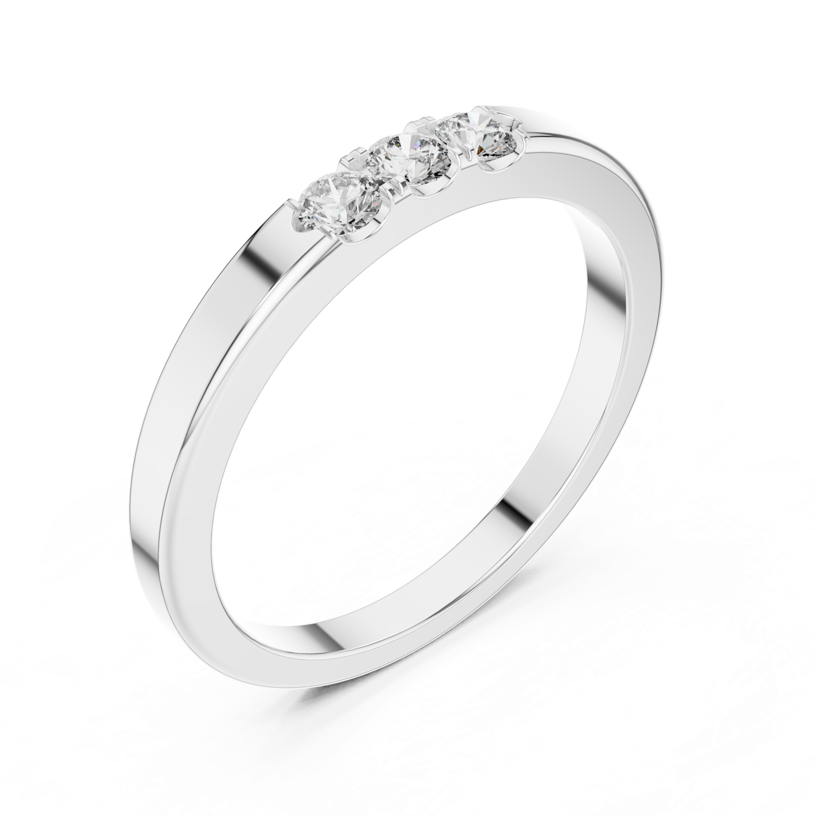 Gold Ring 12-10013@L, White Gold, view 2