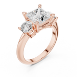 Gold Ring DDLR-904, Rose Gold, view 2