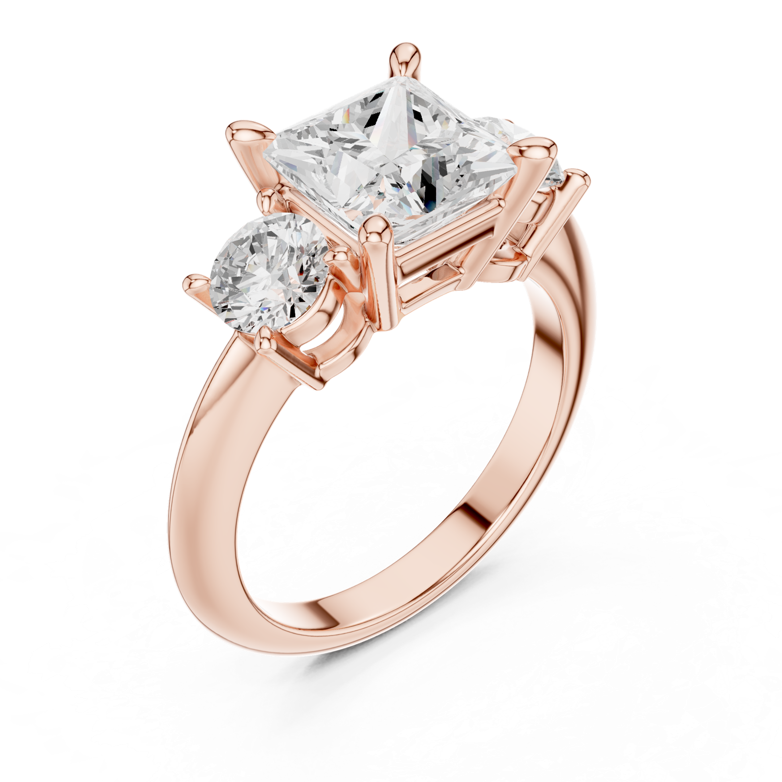 Gold Ring DDLR-904, Rose Gold, view 2