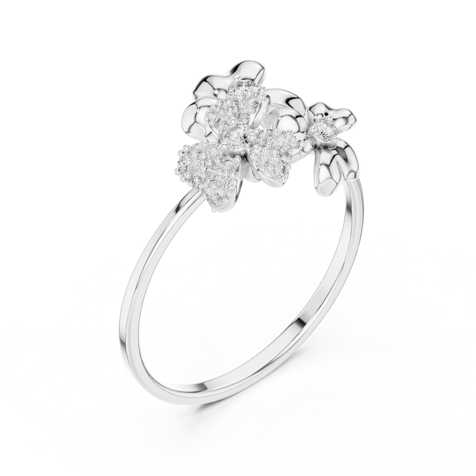 Gold Ring 1 (172), White Gold, view 2