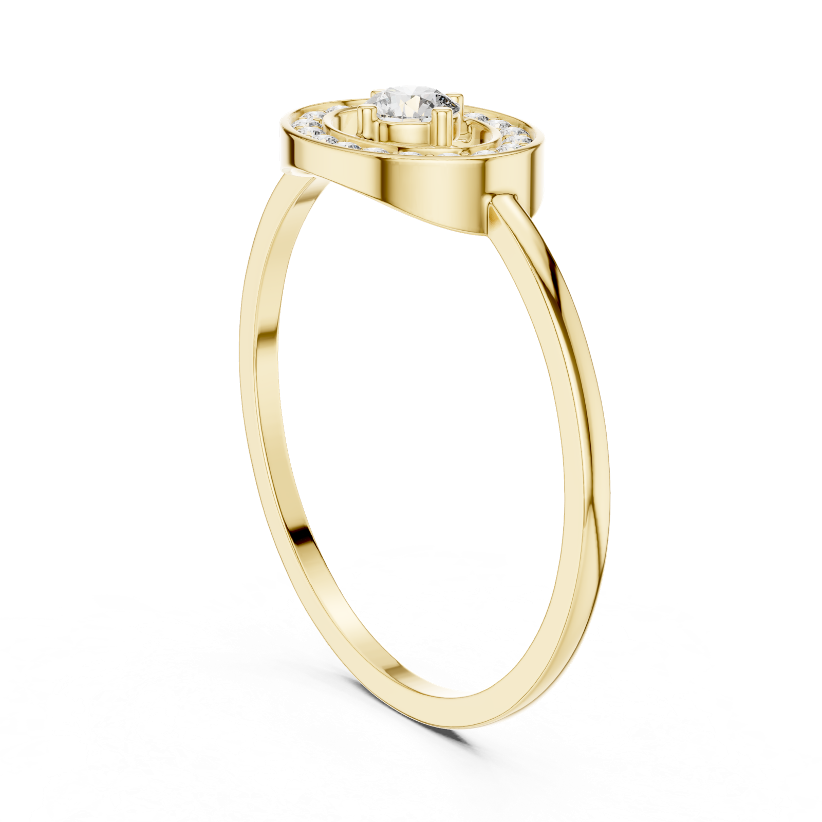 Gold Ring DR-6160, Yellow Gold