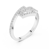 Gold Ring LR-01 (75), White Gold, view 2