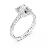 Gold Ring DDLR-728, White Gold, view 2