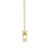 Gold Jewelry DDPO-007, Pear center stone, Yellow Gold