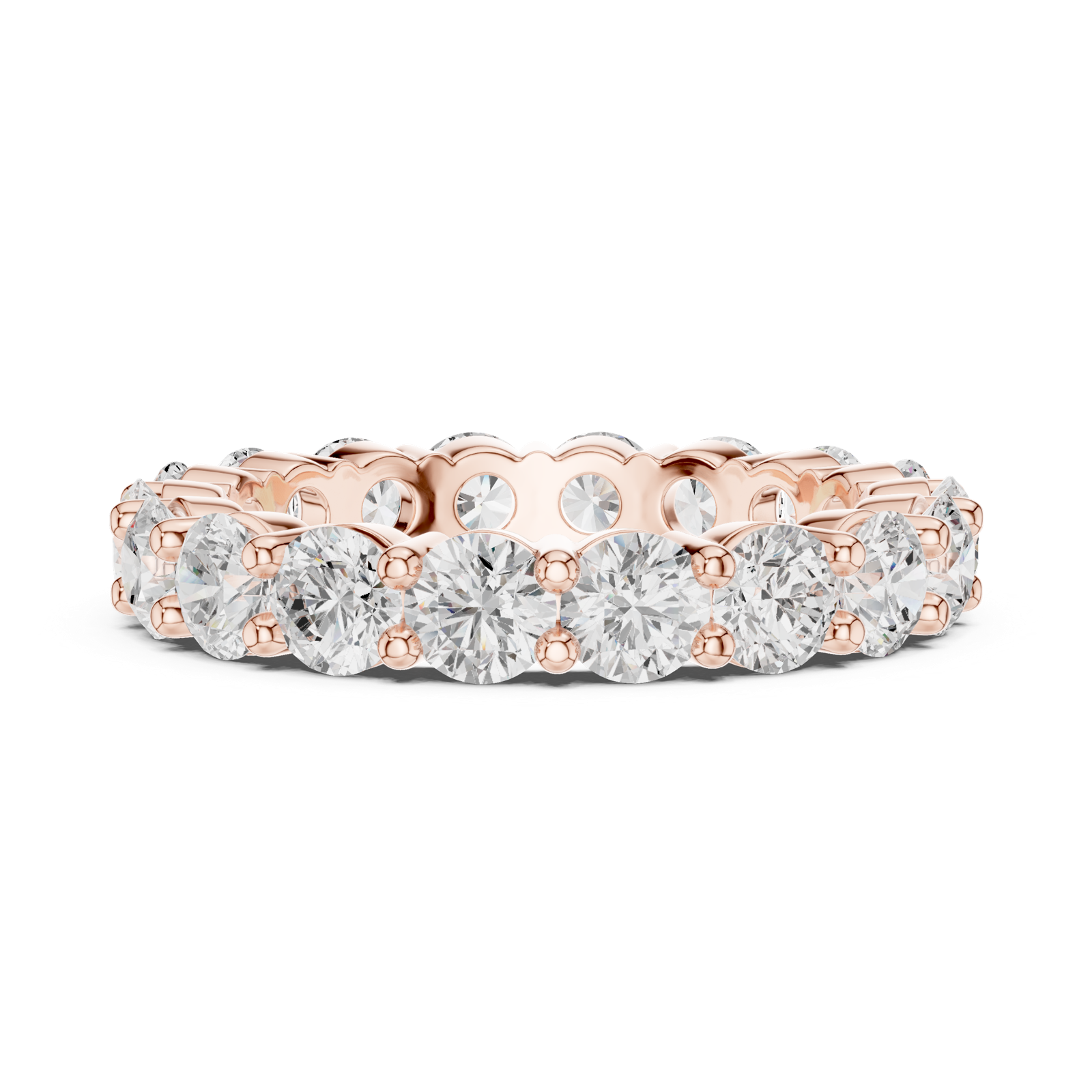 Gold Ring DDLR-691, Rose Gold, view 3