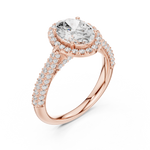 Gold Ring DDLR-364, Rose Gold, view 2