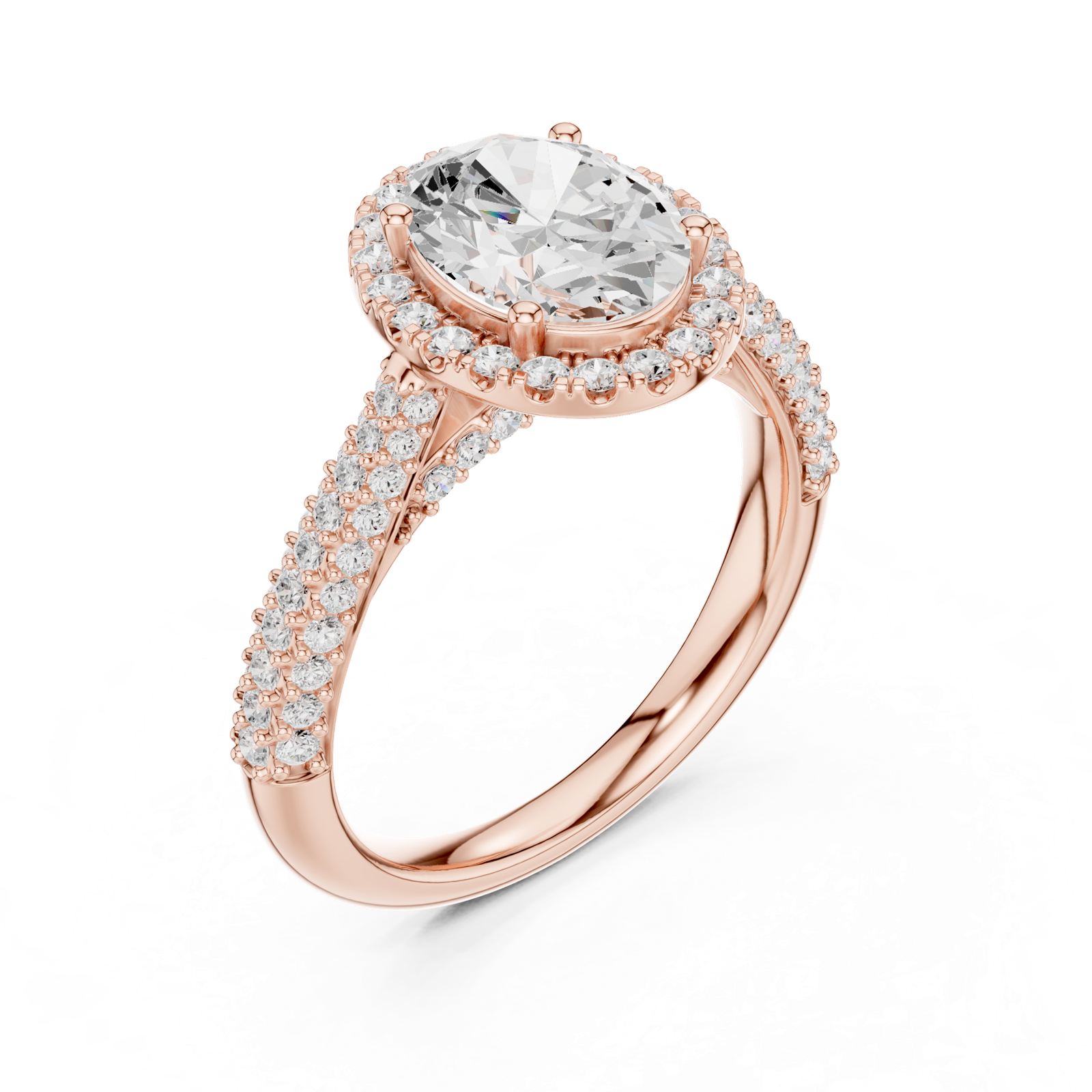 Gold Ring DDLR-364, Rose Gold, view 2