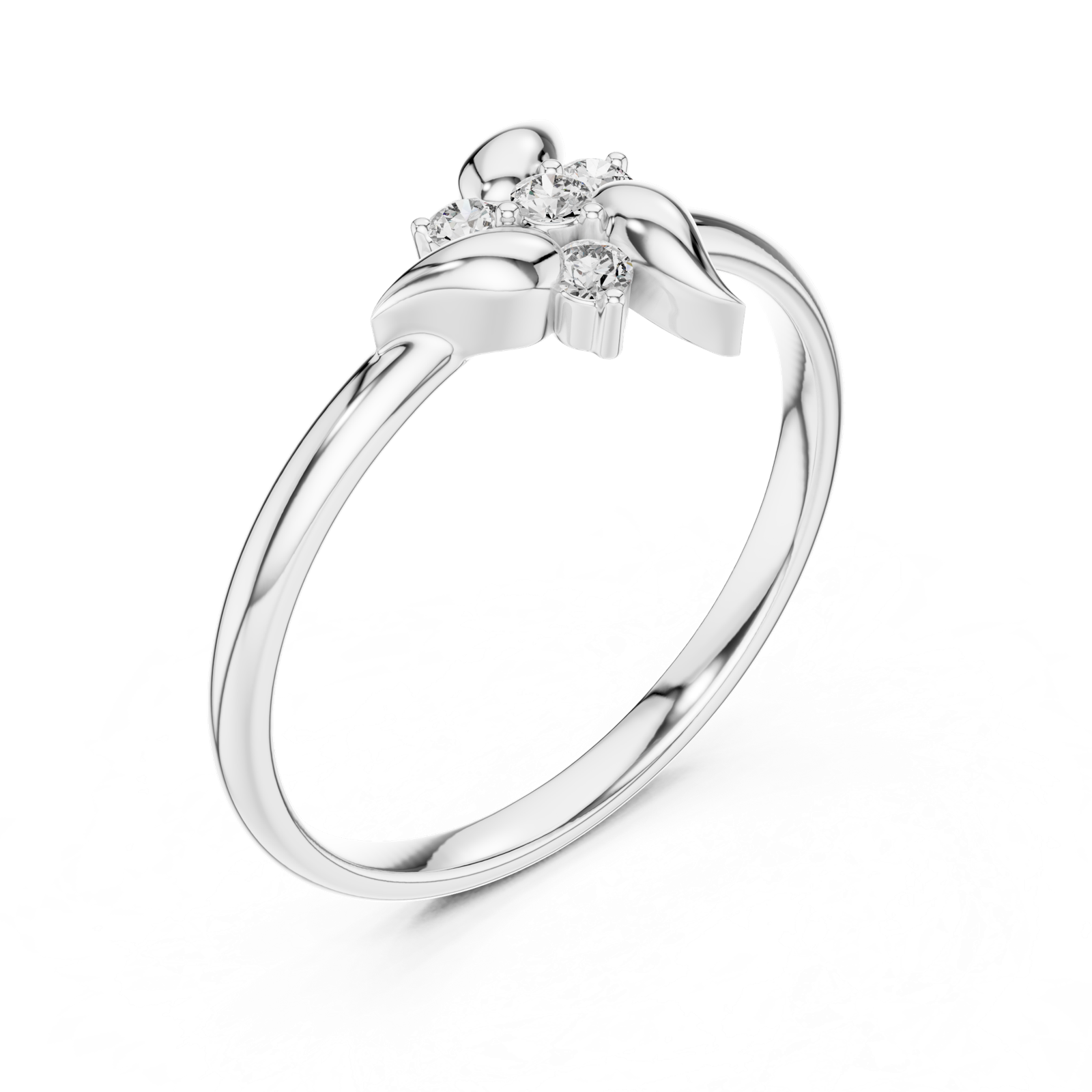 Gold Ring 1 (444), White Gold, view 2