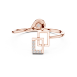 Gold Ring 1 (156), Rose Gold, view 4