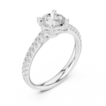 Gold Ring DDLR-631, White Gold, view 2