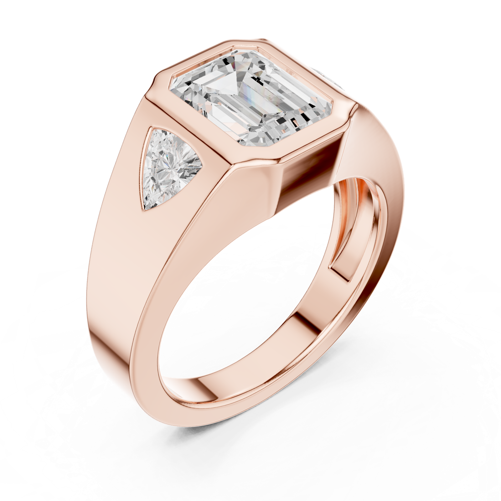 Gold Ring DDLR-285, Rose Gold, view 2