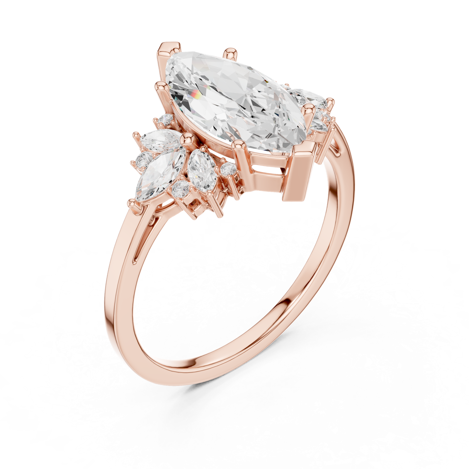 Gold Ring SBWR(56), Rose Gold, view 2