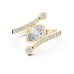 Gold Ring ALR-276, Yellow Gold, view 4