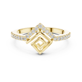 Gold Ring LR-01 (79), Yellow Gold, view 4