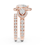 Gold Ring DDLR-298, Rose Gold, view 3