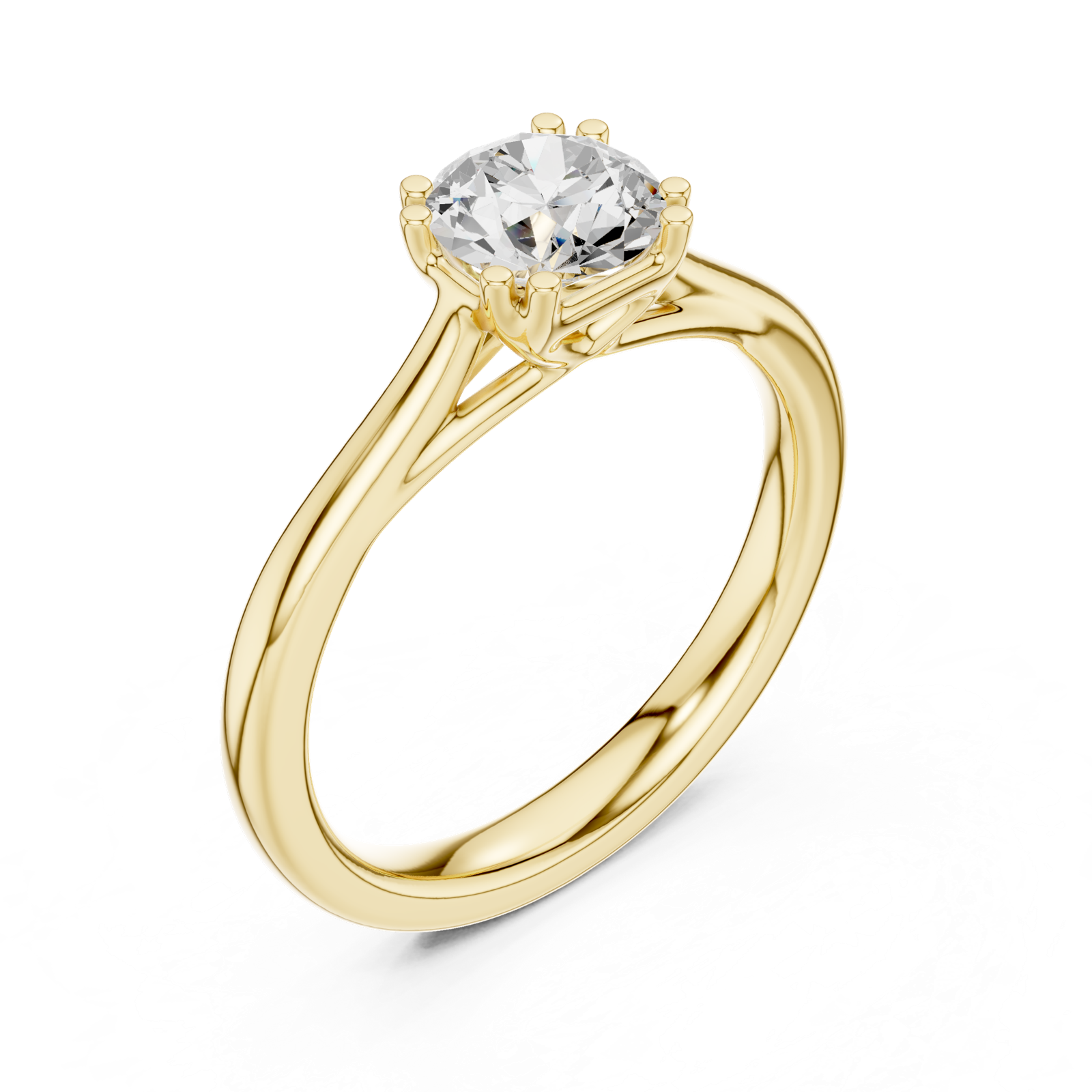 Gold Ring DDLR-550, Yellow Gold, view 2