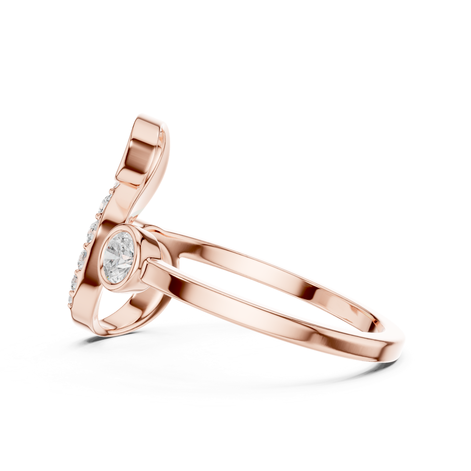 Gold Ring SBWR(29), Rose Gold, view 3