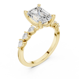 Gold Ring DDLR-1004, Yellow Gold, view 2