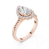 Gold Pendant 9-10028L_29, Rose Gold, view 2