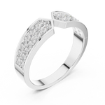 Gold Ring DDLR-457, White Gold, view 2