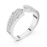 Gold Ring DDLR-457, White Gold, view 2