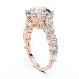 Gold Ring DDLR-058, Rose Gold, view 1