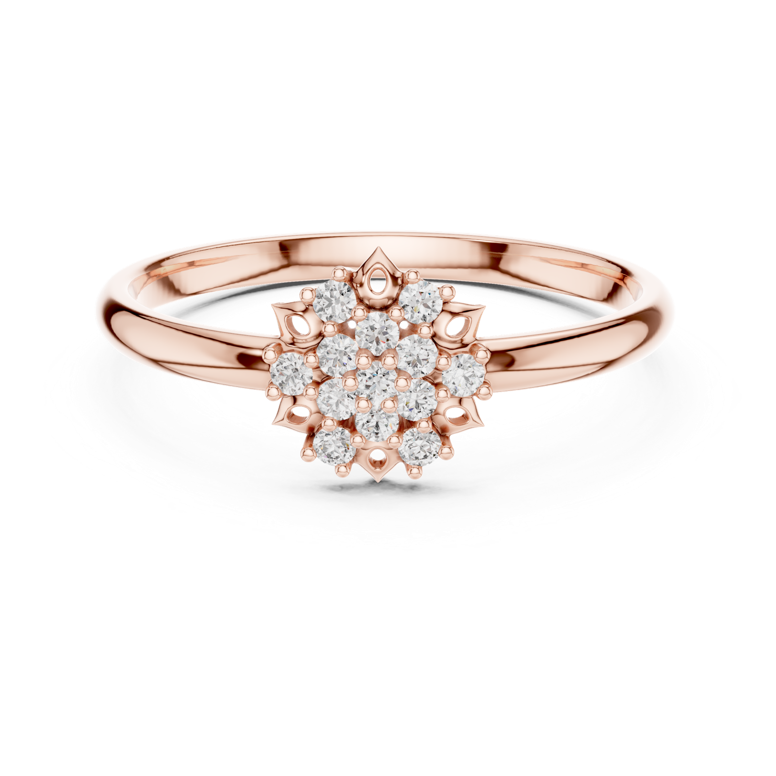 Gold Ring 1 (448), Rose Gold, view 4