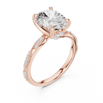 Gold Ring DDLR-965, Rose Gold, view 2