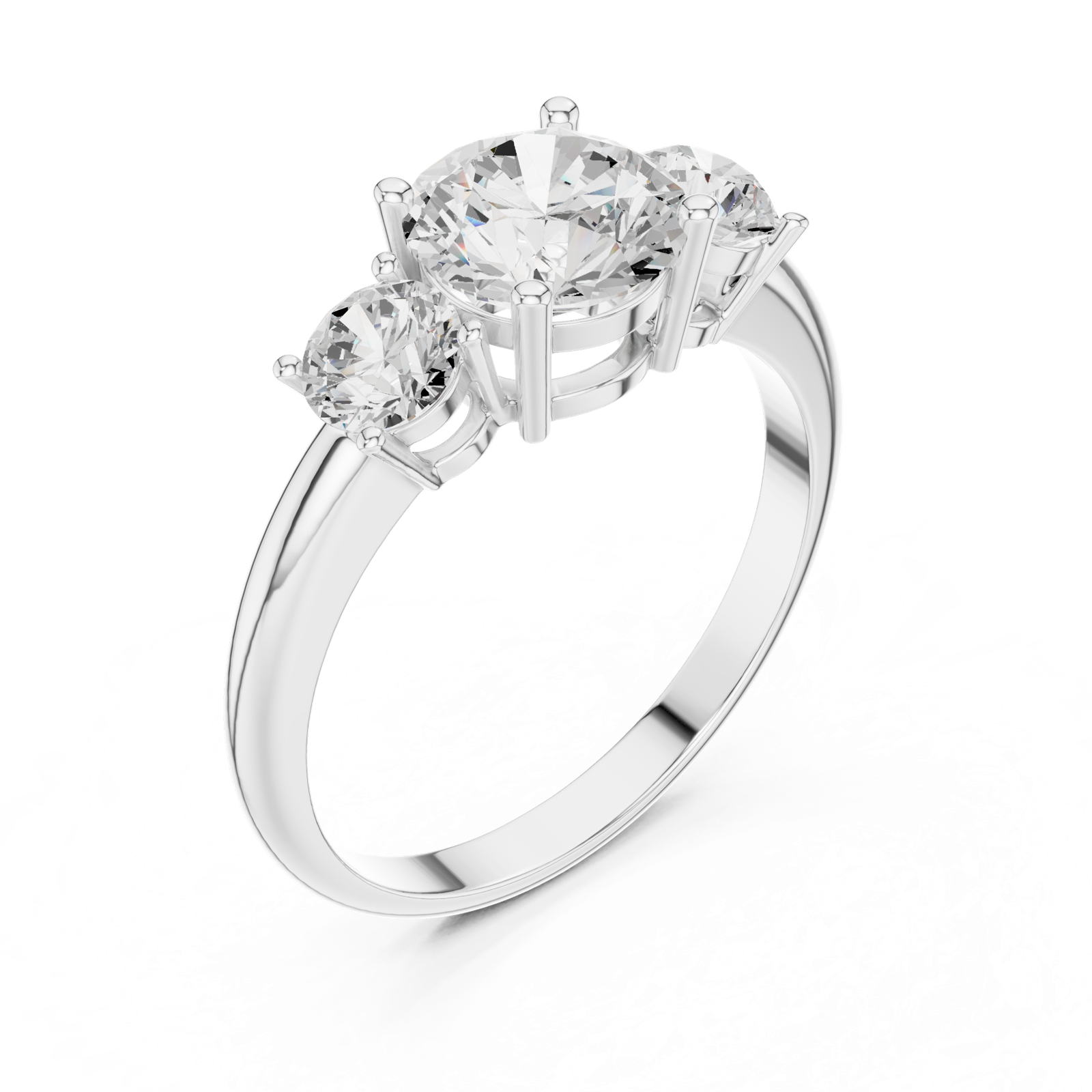 Gold Ring DDLR-1099, White Gold, view 2