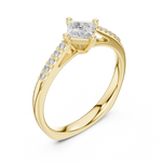 Gold Ring DDLR-518, Yellow Gold, view 2