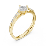 Gold Ring DDLR-518, Yellow Gold, view 2