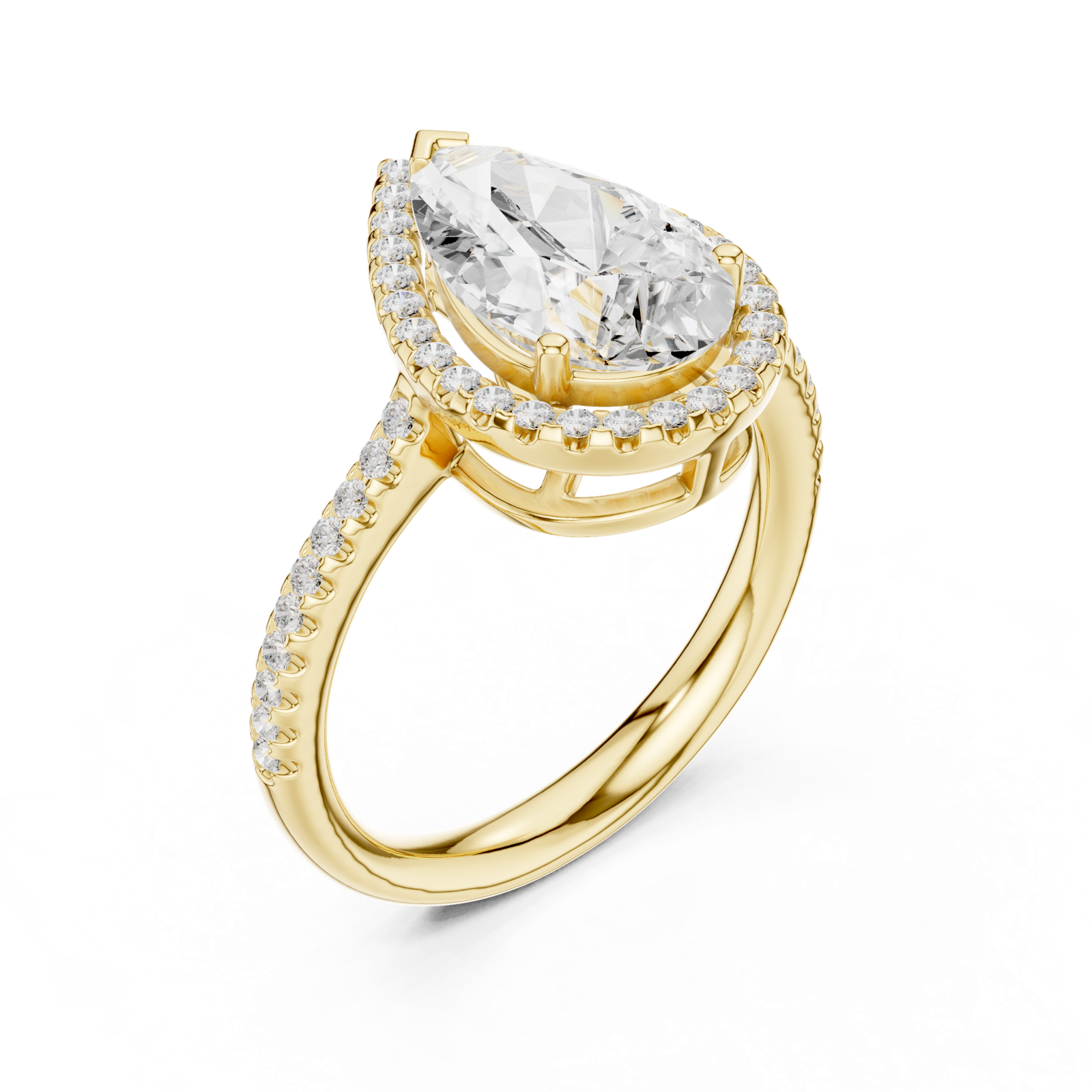 Gold Ring DDLR-747, Yellow Gold, view 2
