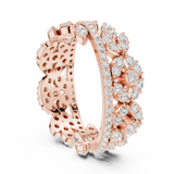 Gold Ring r45, Rose Gold, view 1