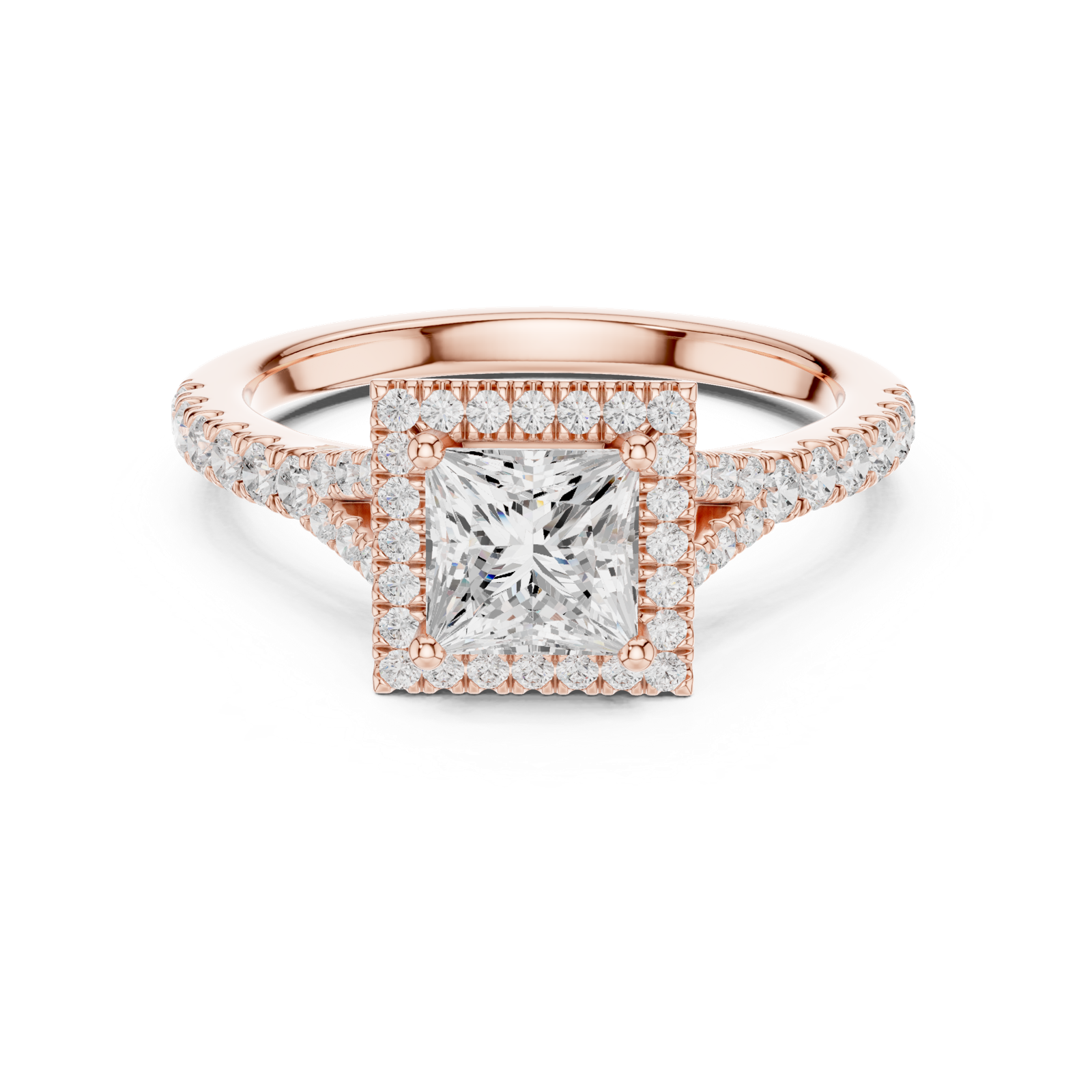 Gold Ring DDLR-912, Rose Gold, view 4