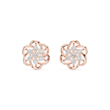 Gold Earrings Earring, Rose Gold, view 4