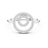 Gold Ring DR-6318, White Gold, view 4