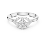 Gold Ring DDLR-515, White Gold, view 4