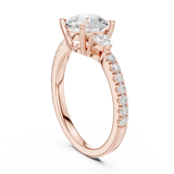 Gold Ring DDLR-897, Rose Gold, view 1