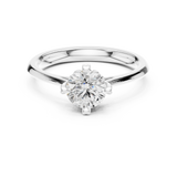 Gold Ring DDLR-547, White Gold, view 4