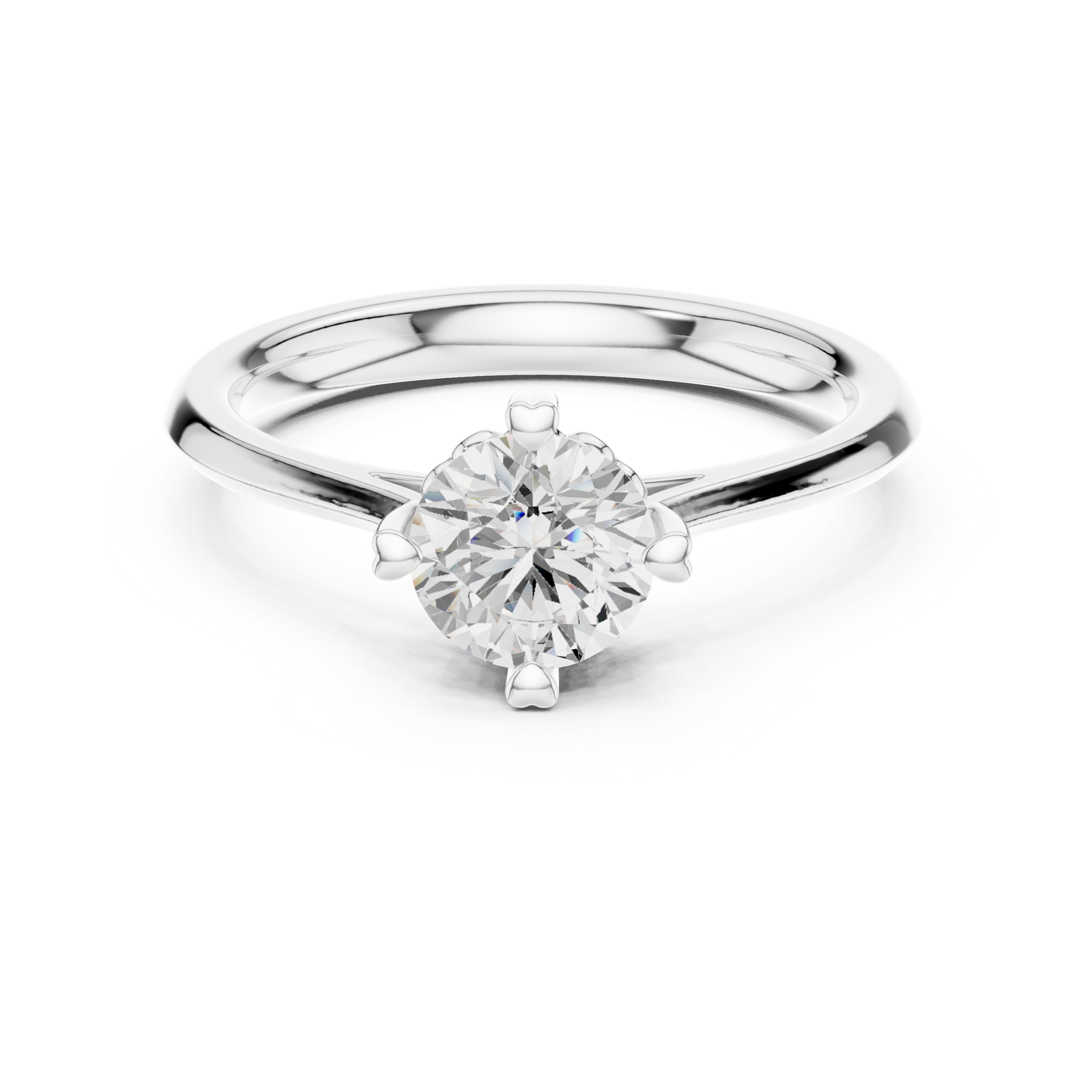 Gold Ring DDLR-547, White Gold, view 4