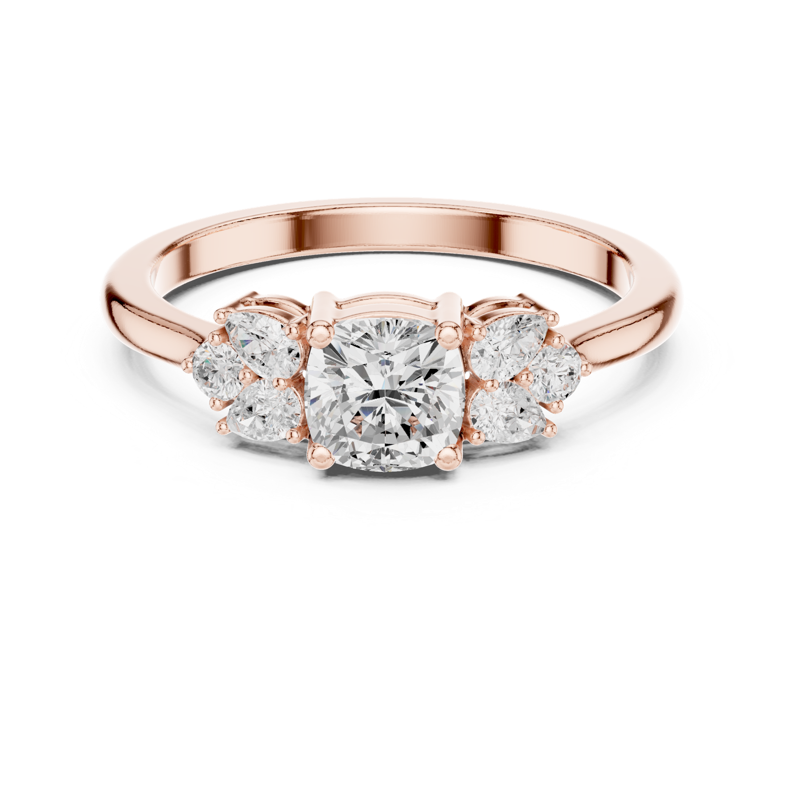 Gold Ring Ledis Ring, Rose Gold, view 4