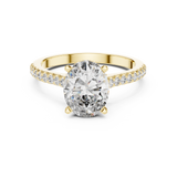 Gold Ring DDLR-169, Yellow Gold, view 4