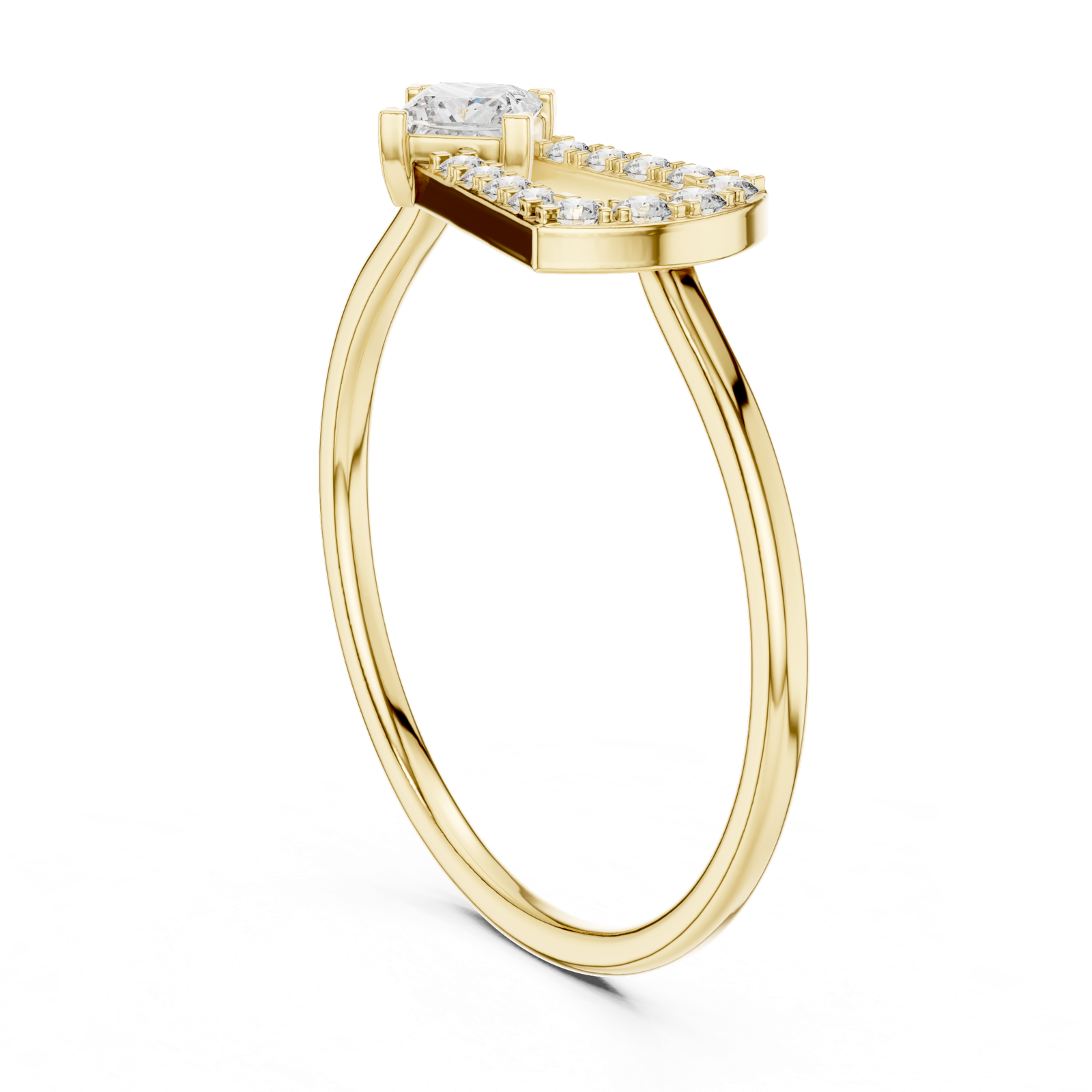 Gold Ring HLR-195, Yellow Gold