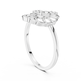 Gold Ring DR-6203, White Gold, view 1