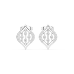 Gold Earrings SBER(49), White Gold