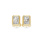 Gold Jewelry DDER-001, Radiant center stone, Yellow Gold, view 4