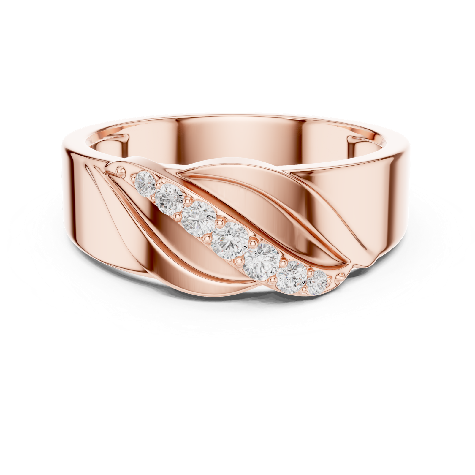 Gold Ring SBMR(27), Rose Gold, view 4