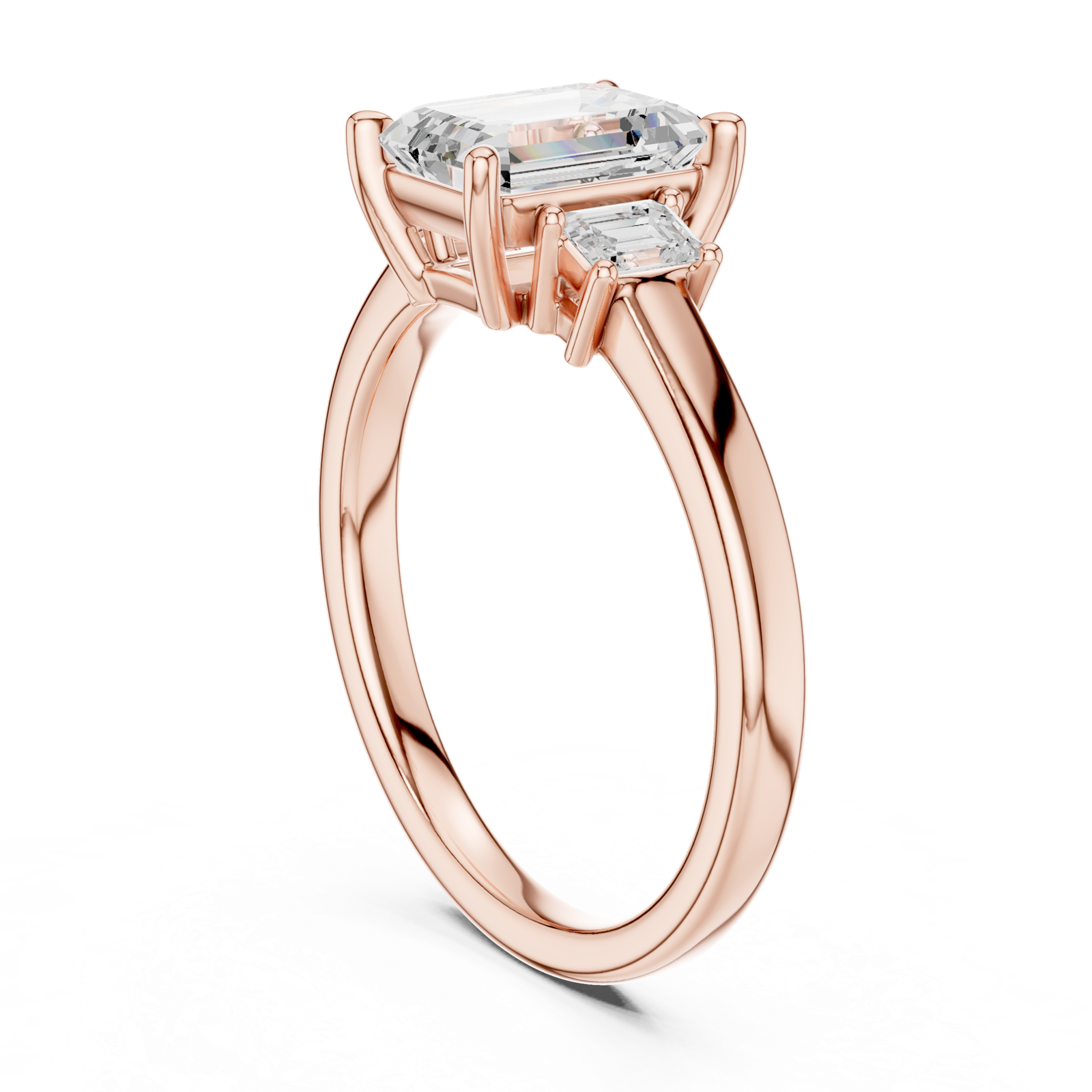 Gold Ring DDLR-868, Rose Gold, view 1