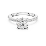Gold Ring DDLR-1016, White Gold, view 4